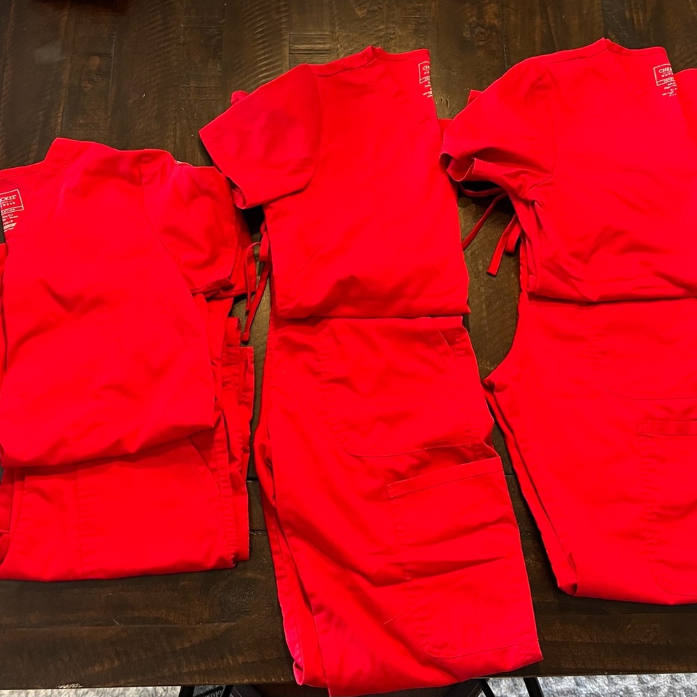 Cherokee Scrubs Red